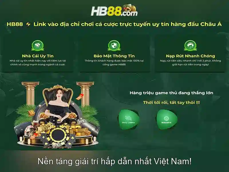Đa Dạng Trò Chơi Slot Tại HB88