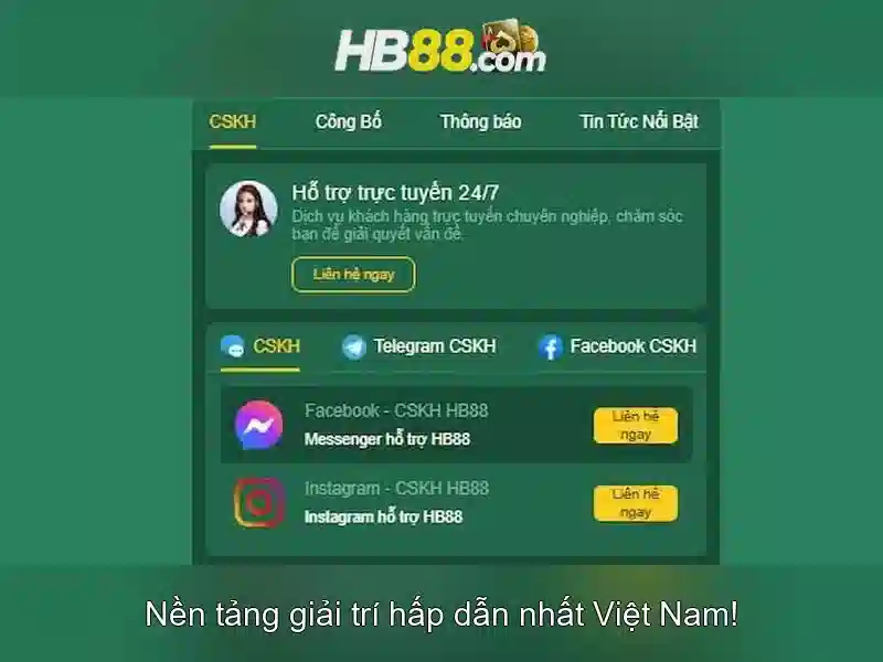 HB88 – Trang Chủ Slot Trực Tuyến Đỉnh Cao